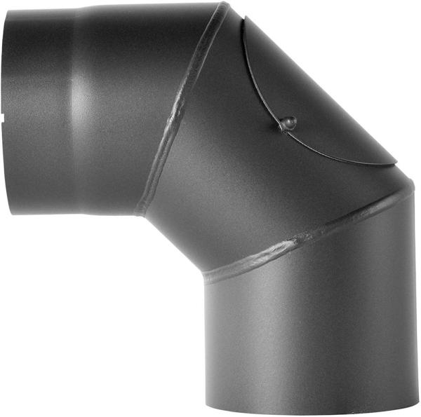 Bertrams Ofenrohrbogen 150mm 90° starr schwarz 1953162
